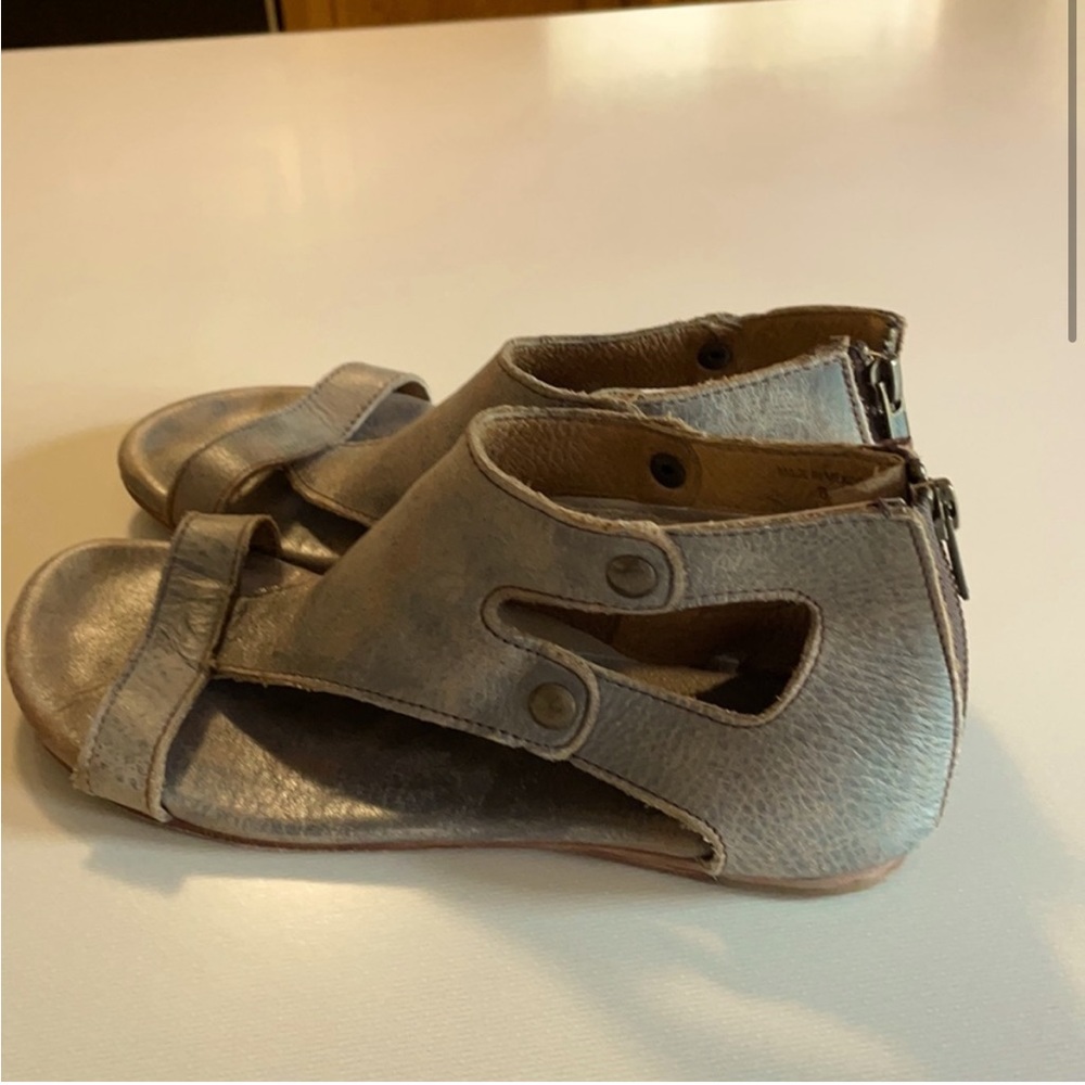 Bed Stu Soto Sandals distressed Taupe/Grey 7.5